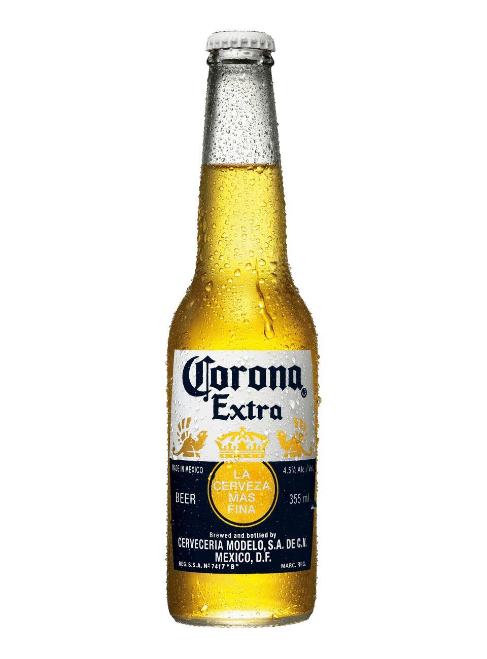 Пивной напиток светлое пастеризованное фильтрованное, Corona Extra 4,5%, 355 мл., стекло