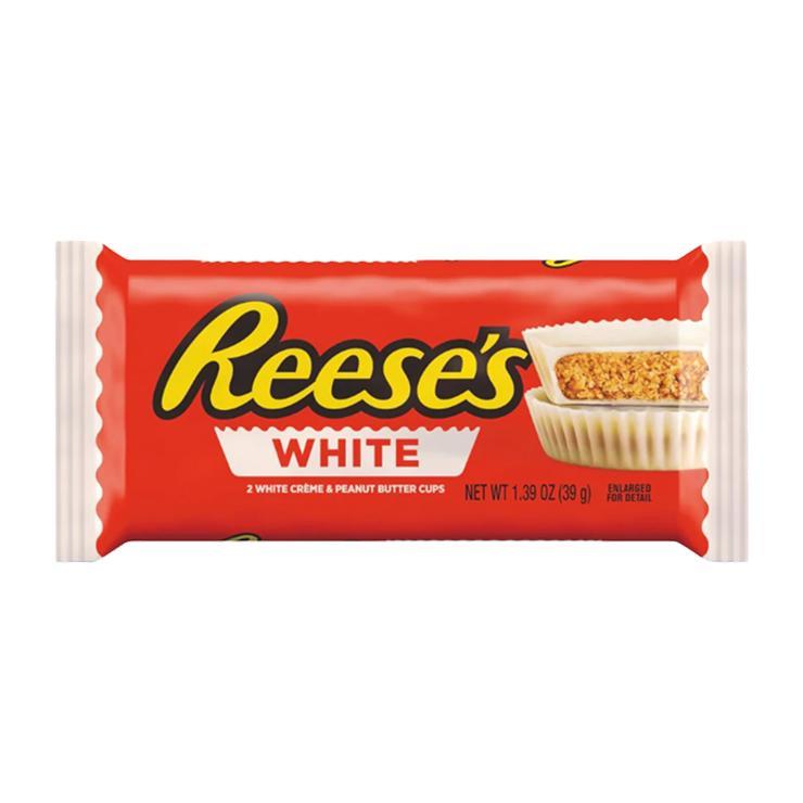 Батончик шоколадный Reese's White Peanut Butter Cups 39.5 гр., флоу-пак
