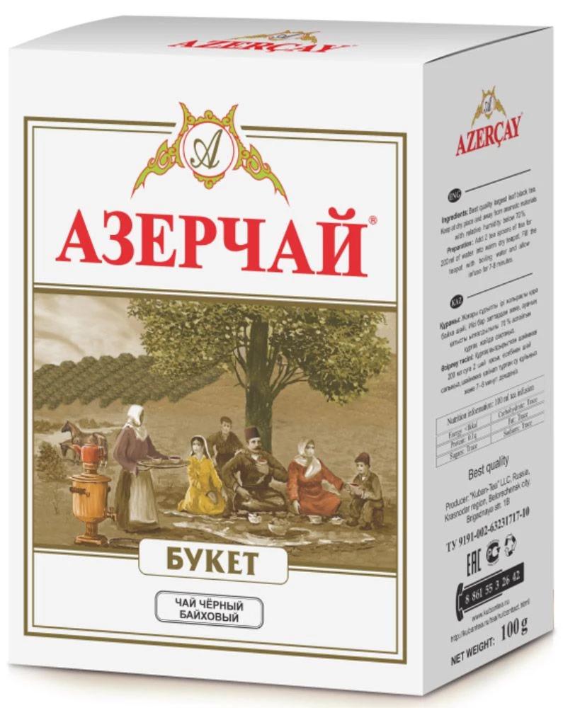 Чай Азерчай Букет черный листовой 100 гр., картон