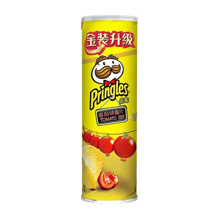 Чипсы Pringles со вкусом томатов Китай 110 гр., туба