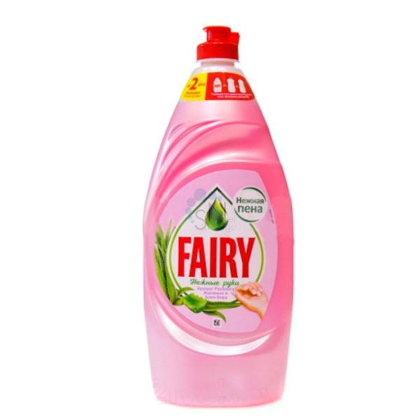 Средство для мытья посуды Fairy Нежные руки Розовый Жасмин и Алоэ Вера,500 мл., ПЭТ
