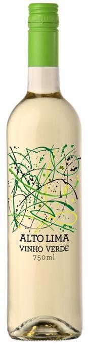 Вино Vinho Verde Alto Lima белое полусухое 9,5% Португалия 750 мл., стекло