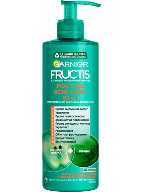 Крем для волос Fructis комплексный несмываемый крем Рост во всю Силу 10в1 700 мл., флакон с дозатором