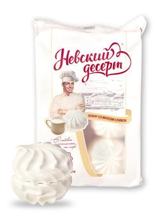 Зефир Невский десерт со вкусом сливок 330 гр., флоу-пак