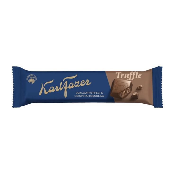 Батончик шоколадный Karl Fazer Truffle трюфельная начинка хрустящие кусочки молочный шоколад 37 гр., флоу-пак