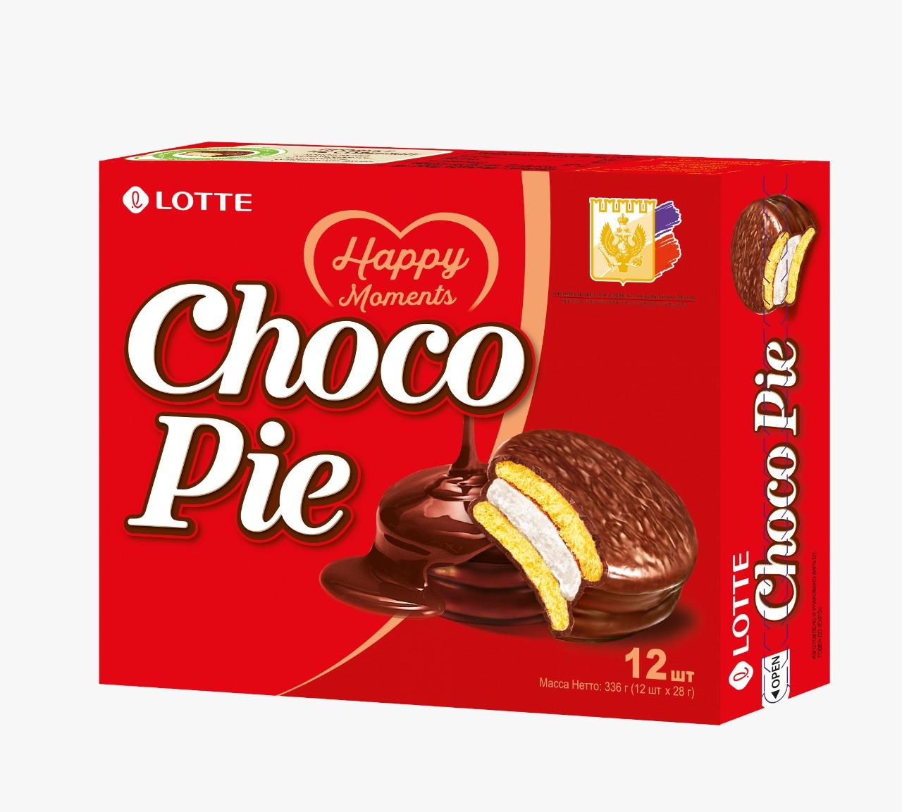 Печенье Lotte Choco Pie классическое 336 гр., картон