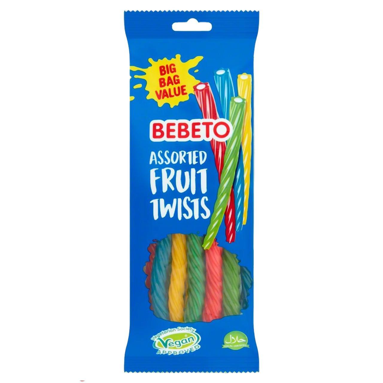 Мармелад жевательный  Bebeto Filled Twist Mix Fruit тутти-фрутти Турция 160 гр., флоу-пак