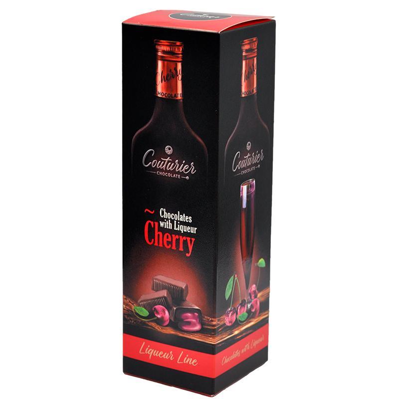 Шоколадные конфеты Couturier Liqueur Line с вишневым ликером 105 гр., картон