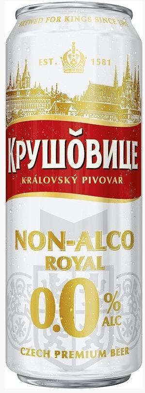 Пивной напиток Krusovice Нон-алко безалкогольный 430 мл., ж/б