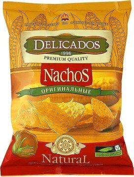 Чипсы Delicados Nachos кукурузные оригинальные 150 гр., флоу-пак