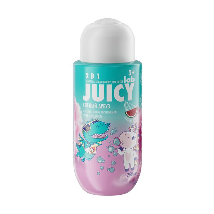 Шампунь-кондиционер JUICY lab детский 2 в 1 арбуз 250 мл., флакон