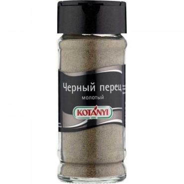 Приправа Kotanyi перец черный молотый, 40 гр., стекло