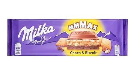 Шоколад Milka с печеньем 300 гр., флоу-пак