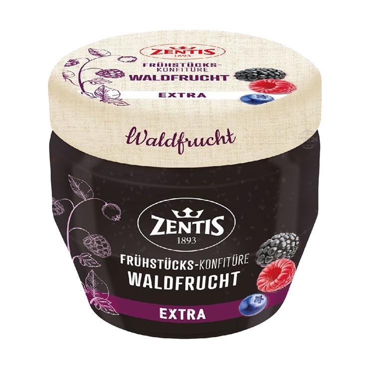 Конфитюр ZENTIS экстра из лесных ягод 230 гр., стекло