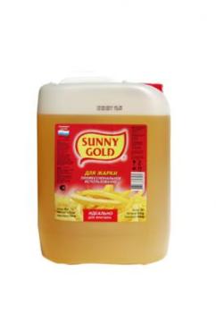 Подсолнечное масло для фритюра Sunny Gold, 10 л., канистра
