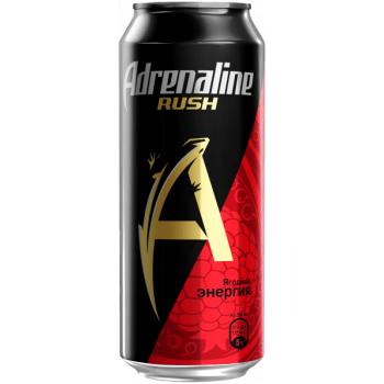 Напиток энергетический Adrenaline Rush Ягодная энергия 449 мл., ж/б