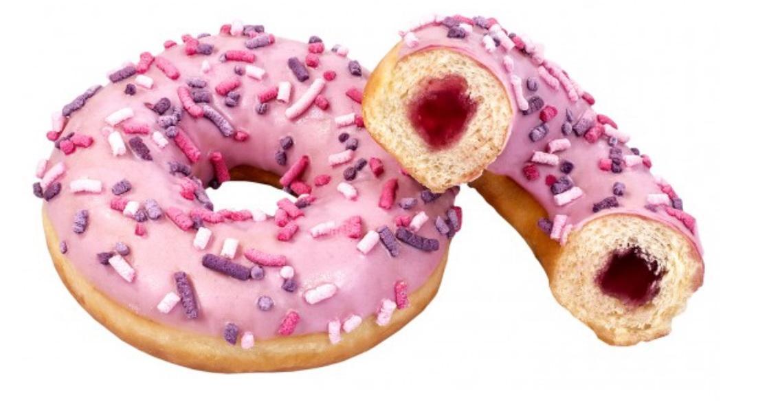 Донат Stokson Wild Fruits c начинкой из лесных ягод 70 гр., флоу-пак