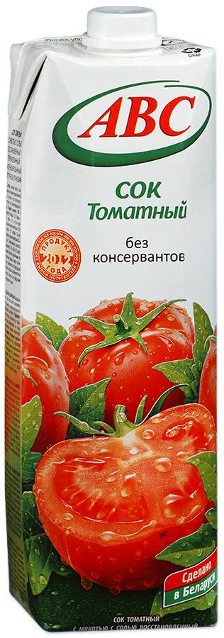 Сок томатный АВС, 1 л., тетра-пак