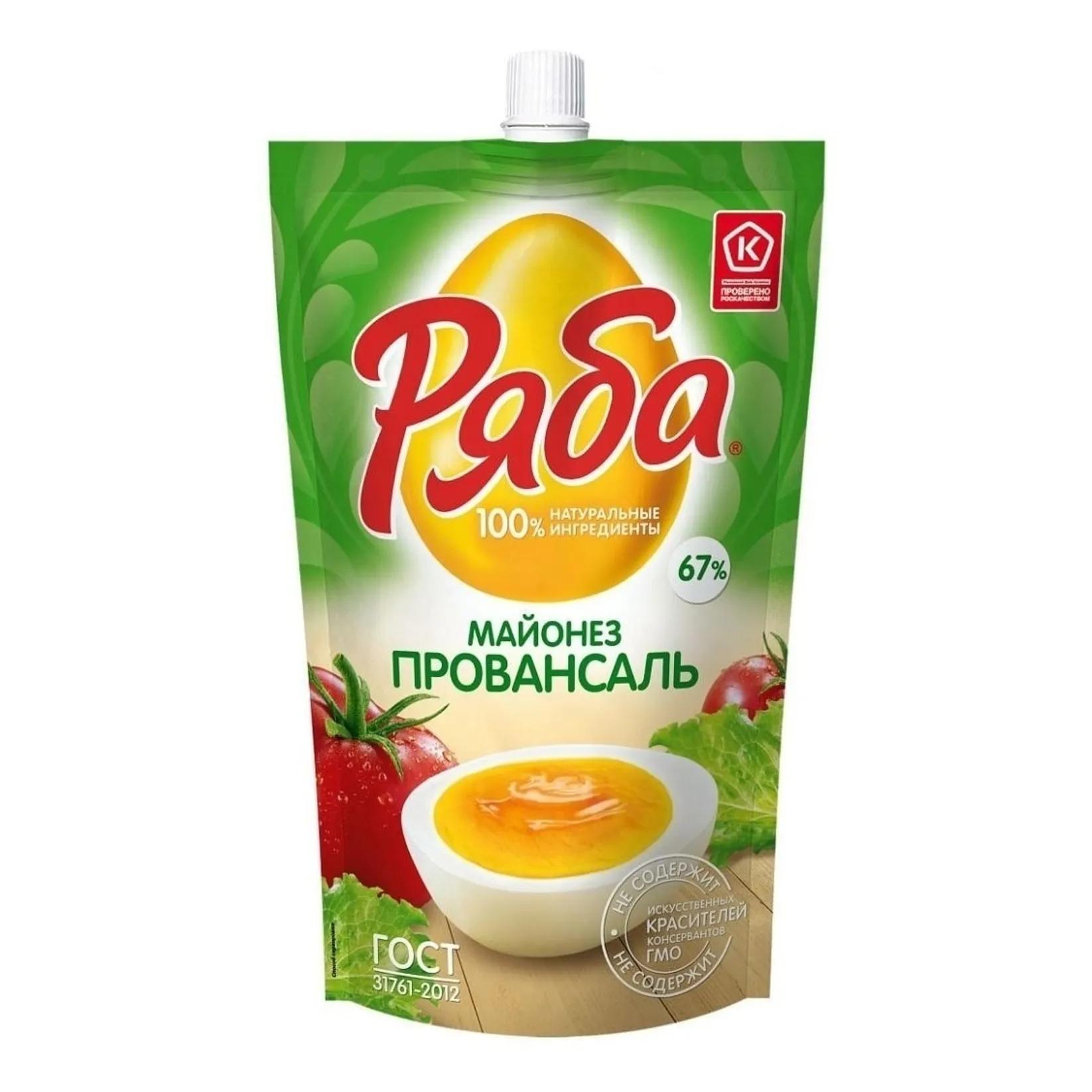Майонез Ряба Провансаль 67% 350 гр., дой-пак