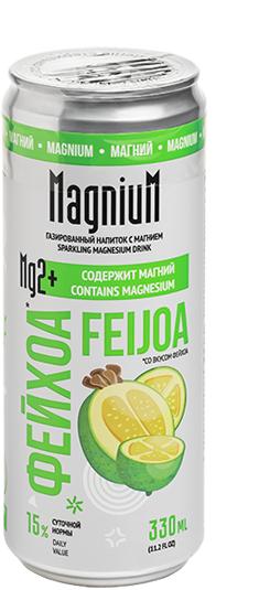 Напиток газированный MagniuM фейхоа функциональный 330 мл., ж/б