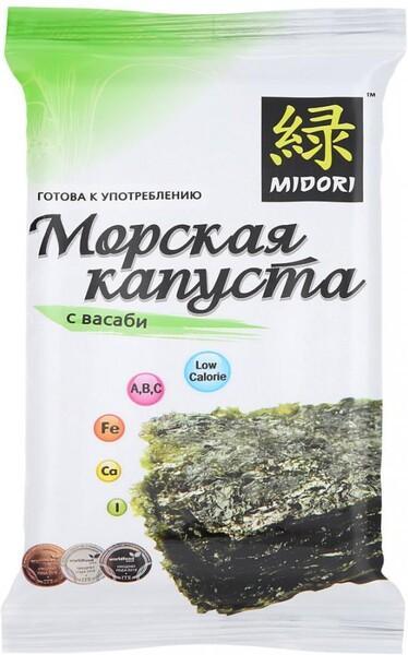 Капуста морская сушеная Midori Васаби 5 гр., флоу-пак