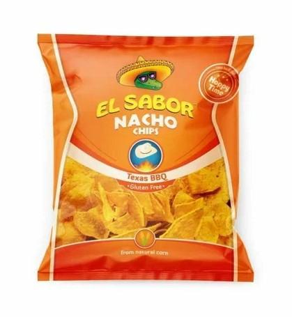 Чипсы El Sabor Начос барбекю кукурузные 100 гр., флоу-пак