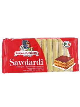 Печенье Romeo e Giulietta сахарное Савоярди для приготовления тирамису 200 гр., флоу-пак