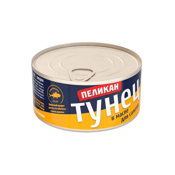 Тунец Пеликан в масле 185 гр., ж/б