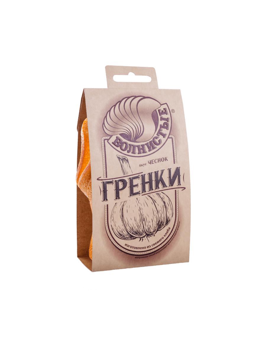 Гренки Волнистые с чесноком 75 гр., картон
