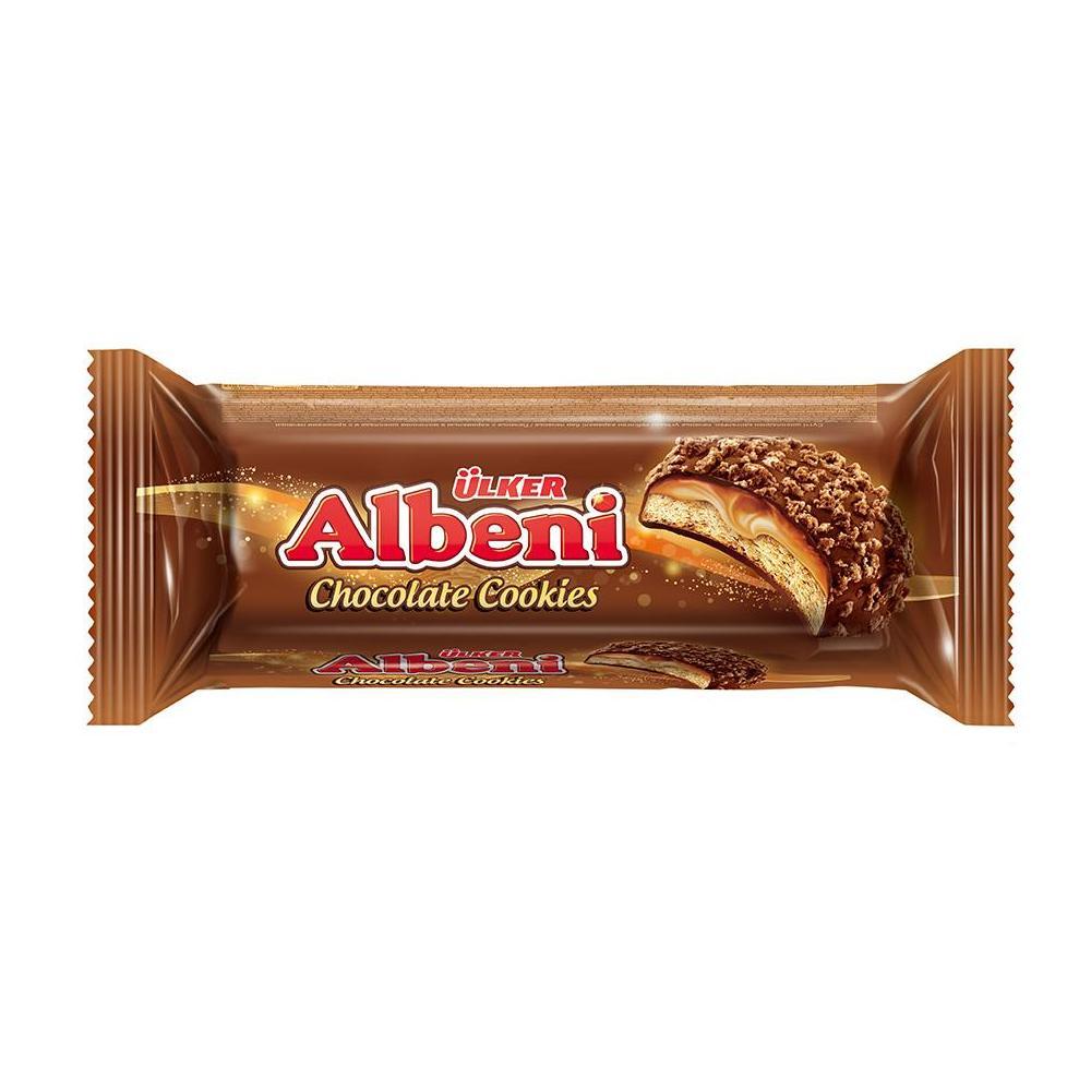 Печенье Albeni ULKER с карамелью покрытое шоколадом 170 гр., флоу-пак