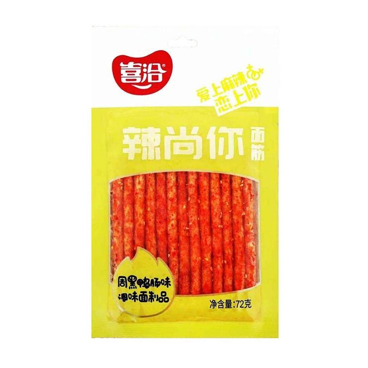 Мясо соевое LA SHANG NI острое черная утка 72 гр., дой-пак