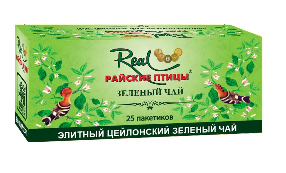 Чай Real Райские птицы зеленый в пакетиках