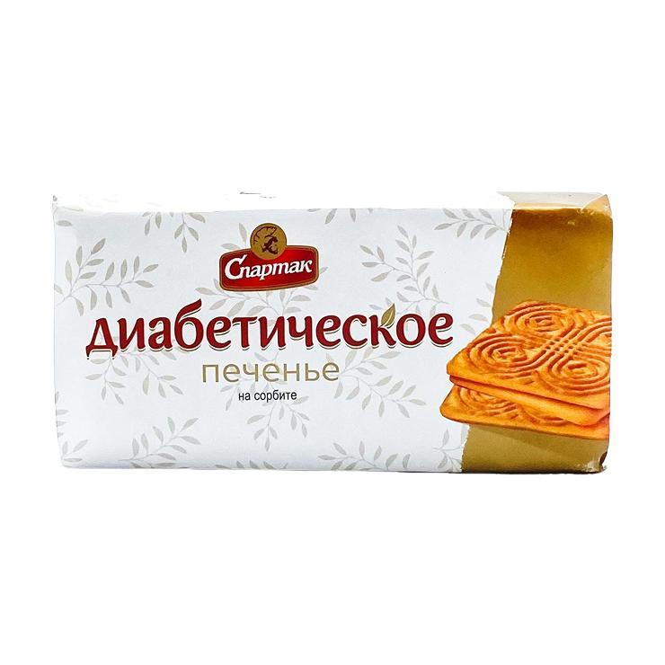 Печенье Спартак диабетическое с сорбитом 100 гр., обертка