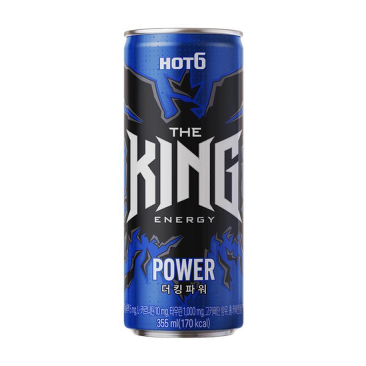 Напиток энергетический THE KING Power газированный тонизирующий 355 мл., ж/б