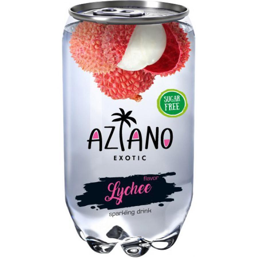 Напиток газированный Aziano личи 350 мл., ПЭТ