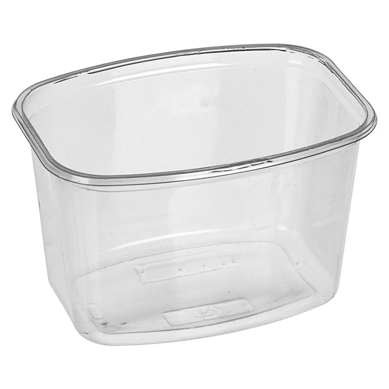 Контейнер 750 мл 1-секция 139х102х90 мм без крышки Россия прозрачный., ПП