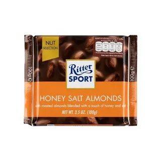 Шоколад Ritter Sport Honey Salt Almonds 100 гр., флоу-пак