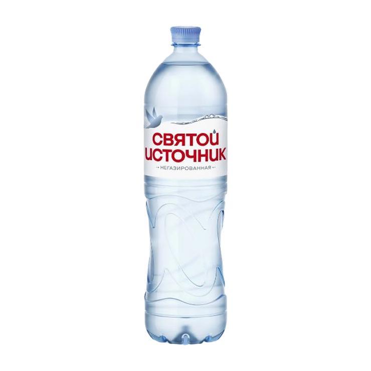 Вода негазированная Святой источник 1,5 л., ПЭТ