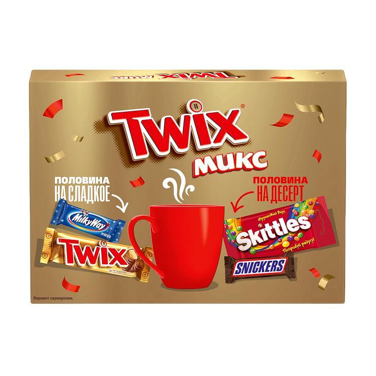 Набор подарочный Twix Mix Весна Конверт 166 гр., картон