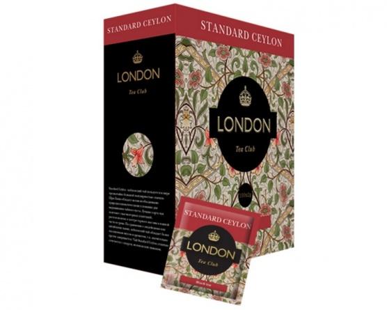 Чай London Tea Club Standard Ceylon черный в пакетиках, 200 гр., картон