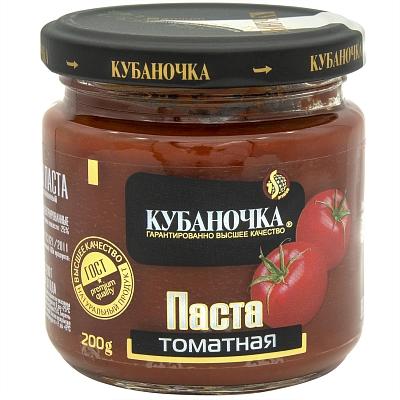 Паста томатная Кубаночка 200 гр., стекло