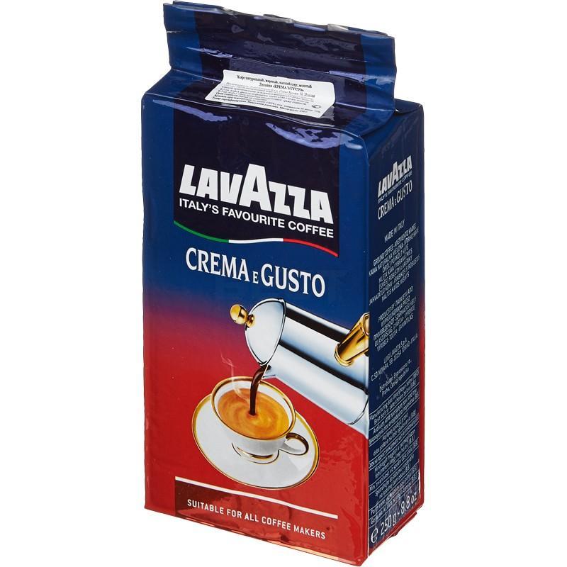 Кофе Lavazza Crema&Gusto молотый, 250 гр., флоу-пак