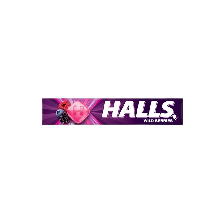 Карамель леденцовая Halls малина черника 25,2 гр., бумага
