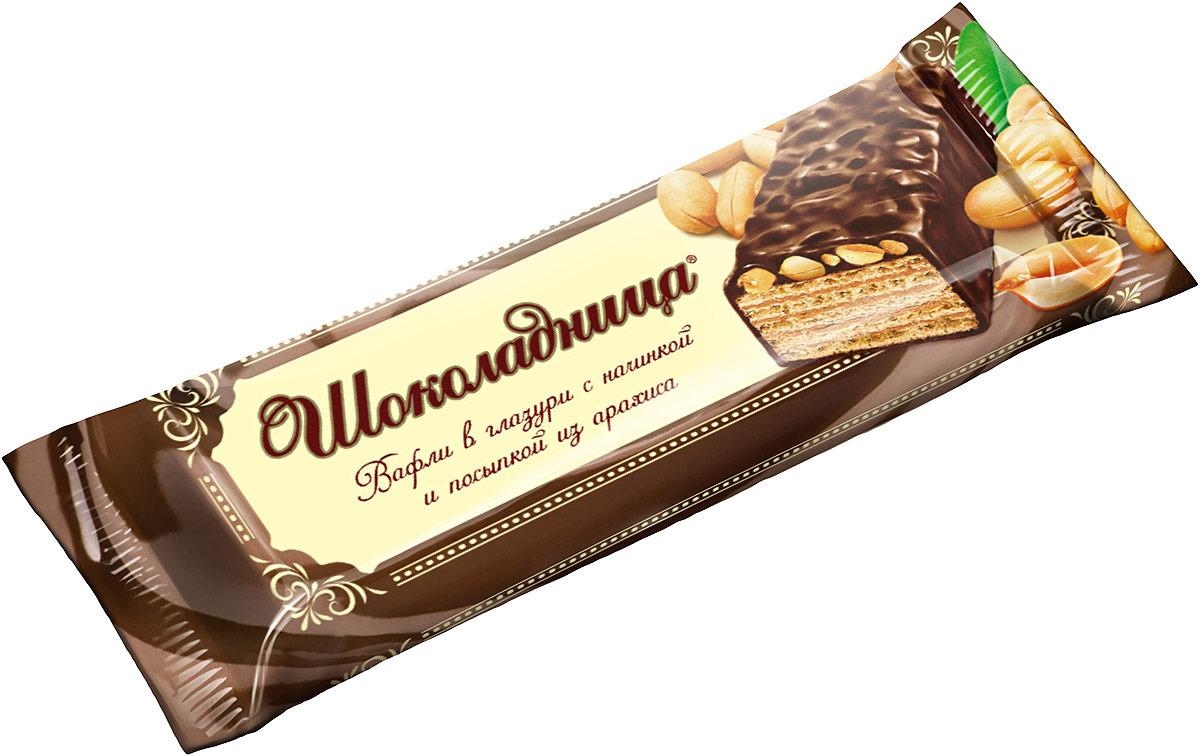 Вафли Коломенское Шоколадница с орехами 30 гр., флоу-пак