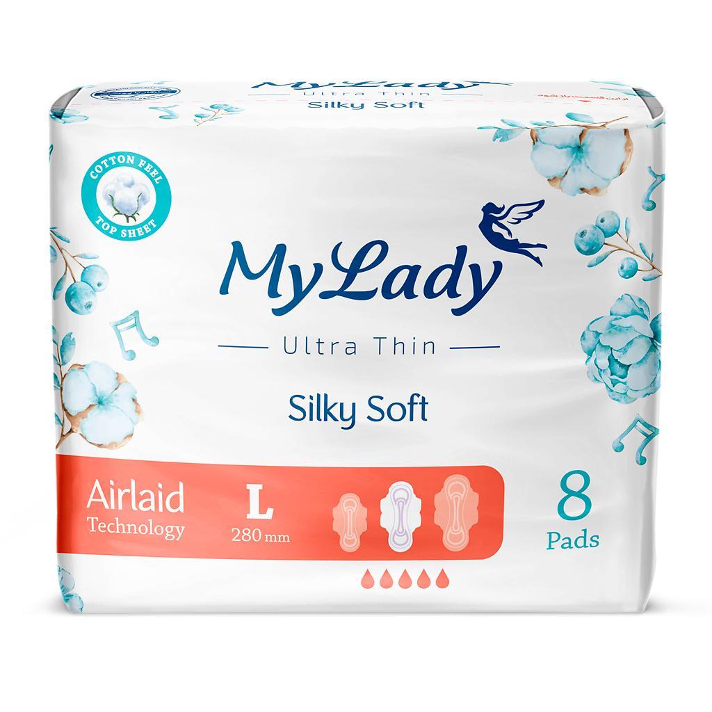 Прокладки гигиенические My Lady Silky Soft Large 8 шт., флоу-пак