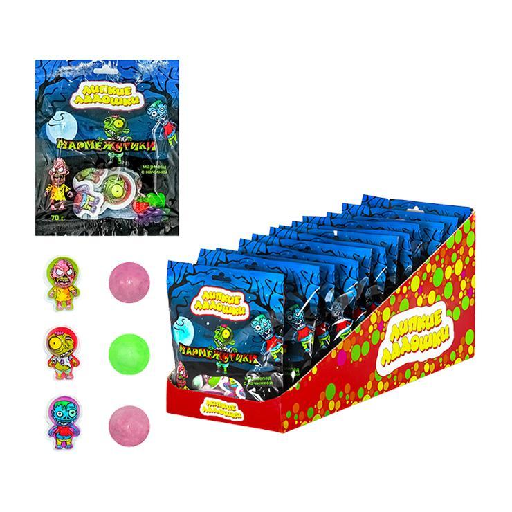 Мармелад жевательный Липкие ладошки Мармежутики с начинкой 70 гр., саше