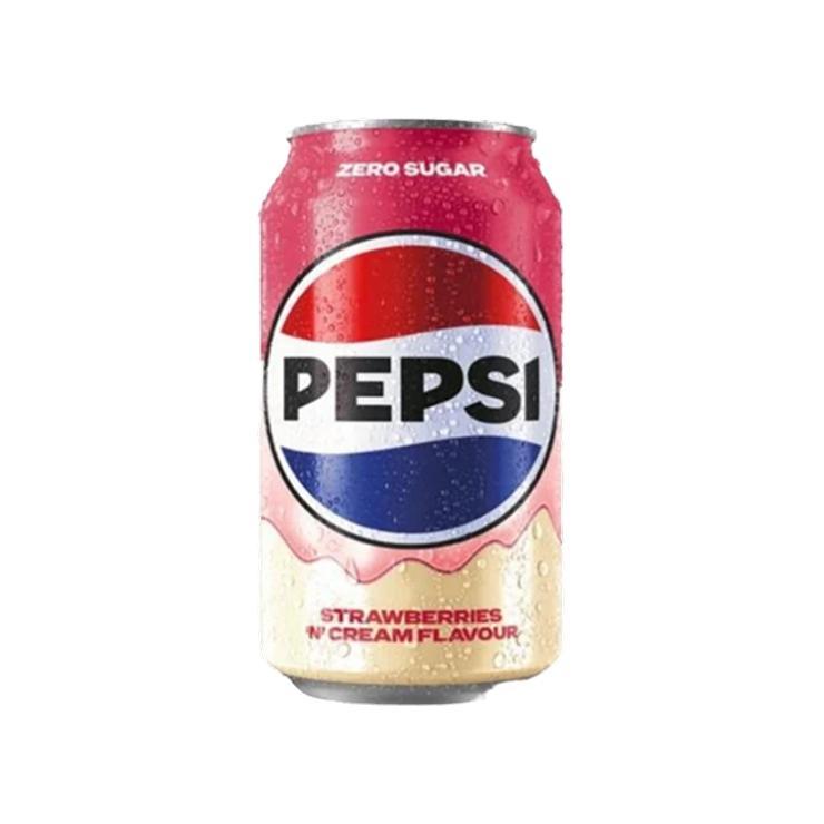 Напиток газированный Pepsi strawberry cream 330 мл., ж/б