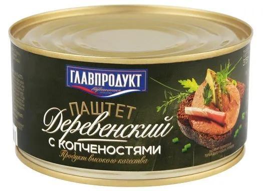 Паштет Деревенский с копченостями Мценск №3, 230 гр., ж/б