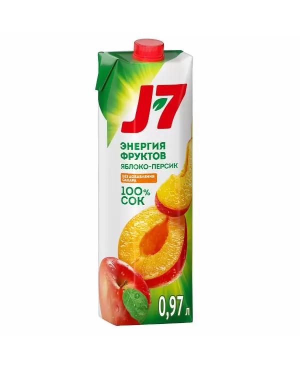 Нектар J7 мультифрукт с мякотью 970 мл., тетра-пак