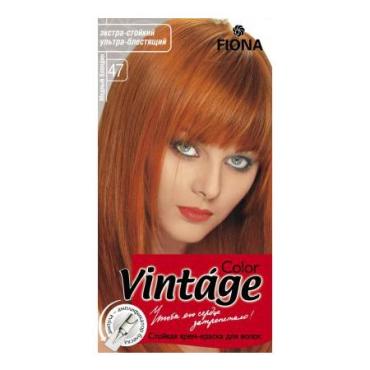 Краска для волос Fiona Vintage Color, тон 47 медный блондин
